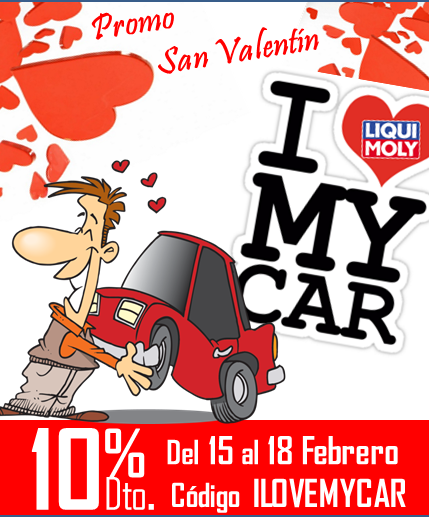 Cuida tu coche en San Valentin con 10%Dto: ILOVEMYCAR ¡